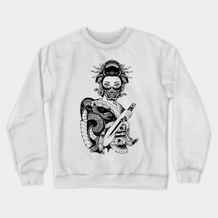 Geisha by Digent.ink Crewneck Sweatshirt